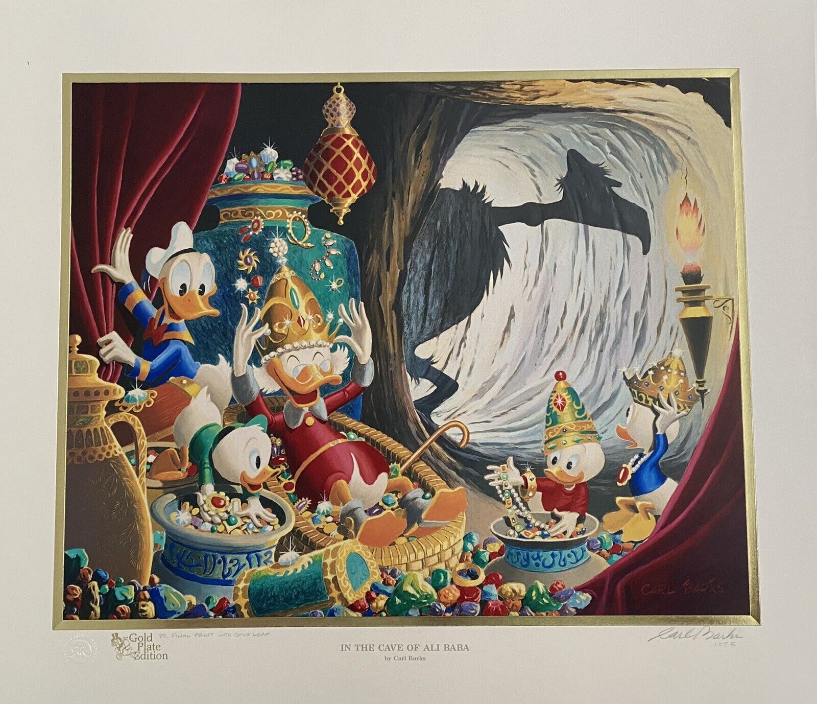 Carl Barks In The Cave Of Ali Baba - A Set Of Progressive Proofs 1/5