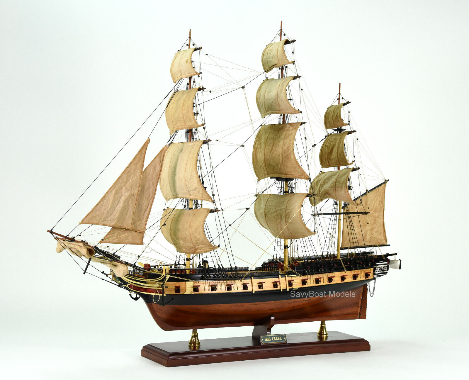 1799 USS Essex Sailing Frigate Tall Ship Model 32\
