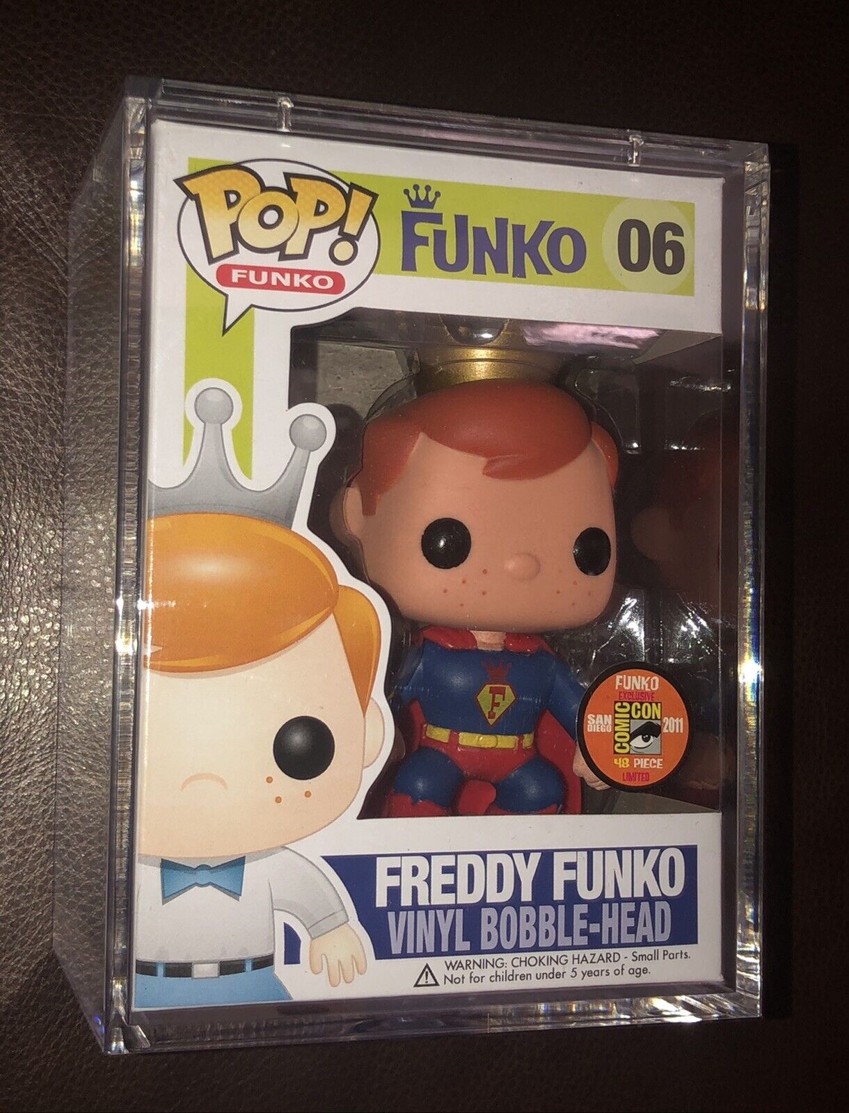 Freddy FUNKO as Superman Pop 06 SDCC 2011 Fundays 1/48 RARE GRAIL Comic Con
