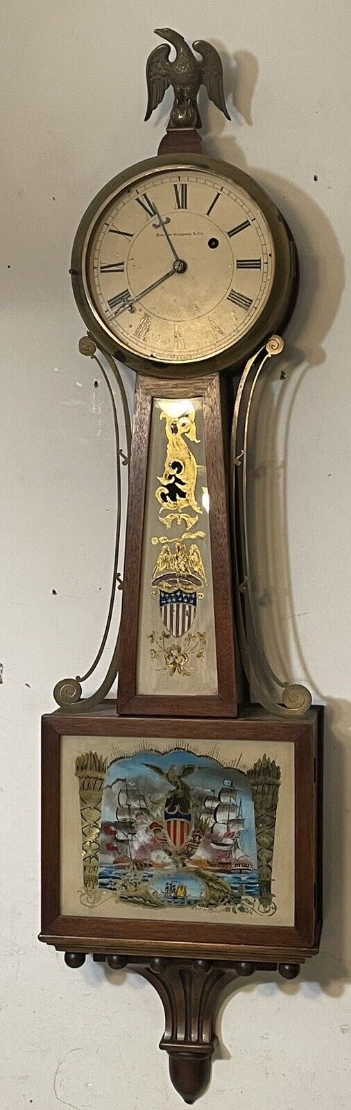 Rare Antique E Howard #95 Presentation Banjo Clock For Bigelow Kennard 
