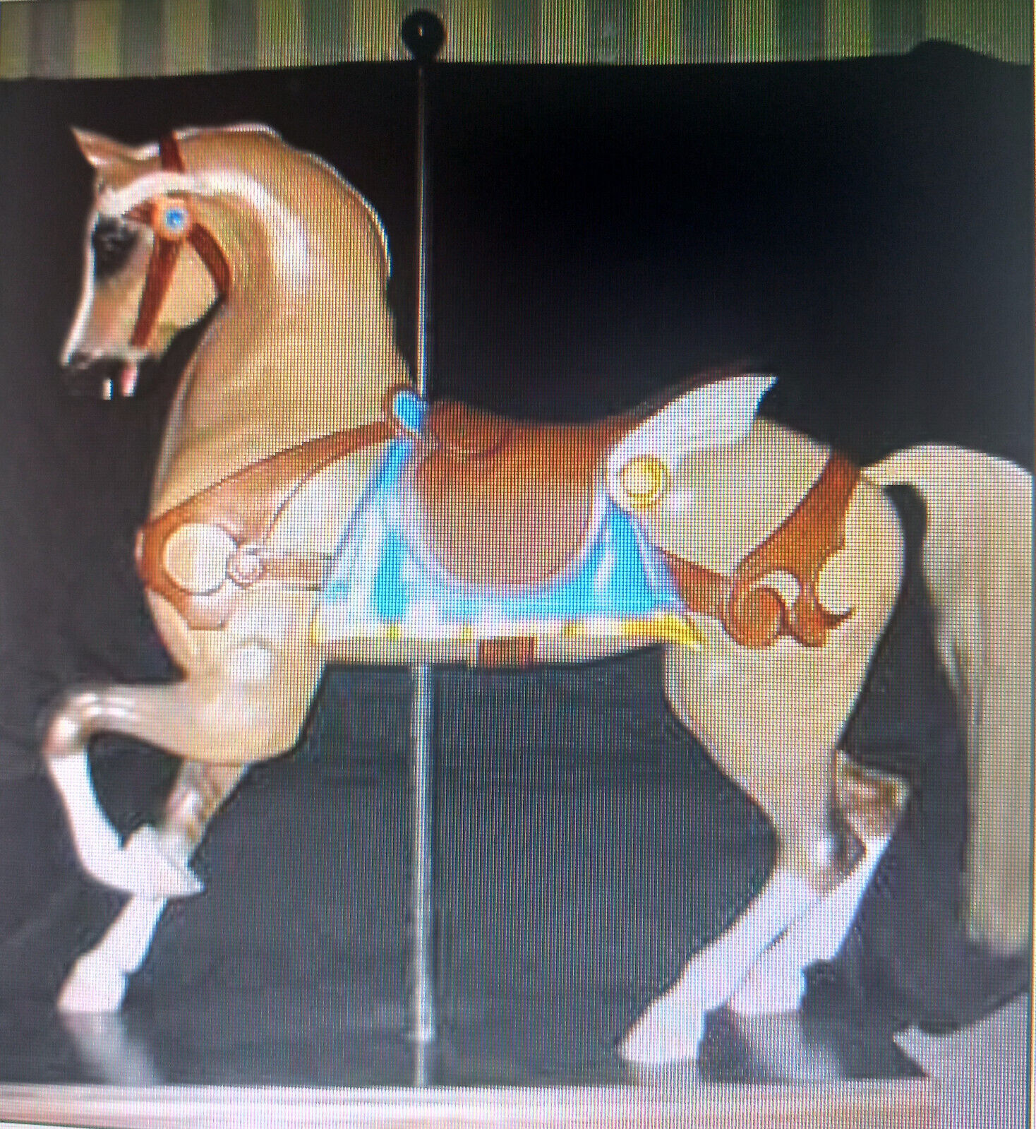 Carousel Horse Large Full size Gorgeous Hand Carved Wood Custom Painted