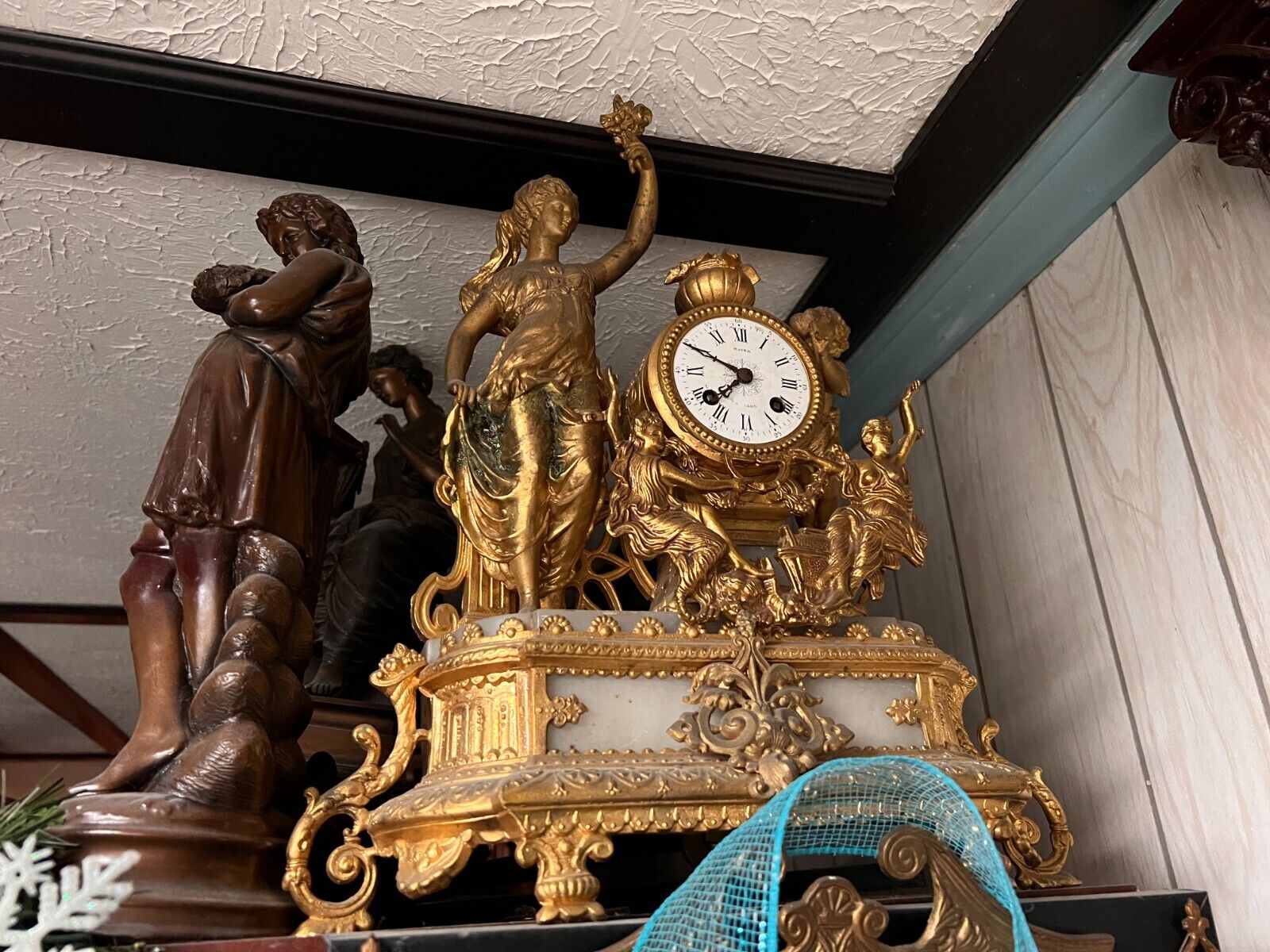 HUGE COLLECTION Antique French Italian Victorian Mantle Clocks (Over 35 + Xtras)