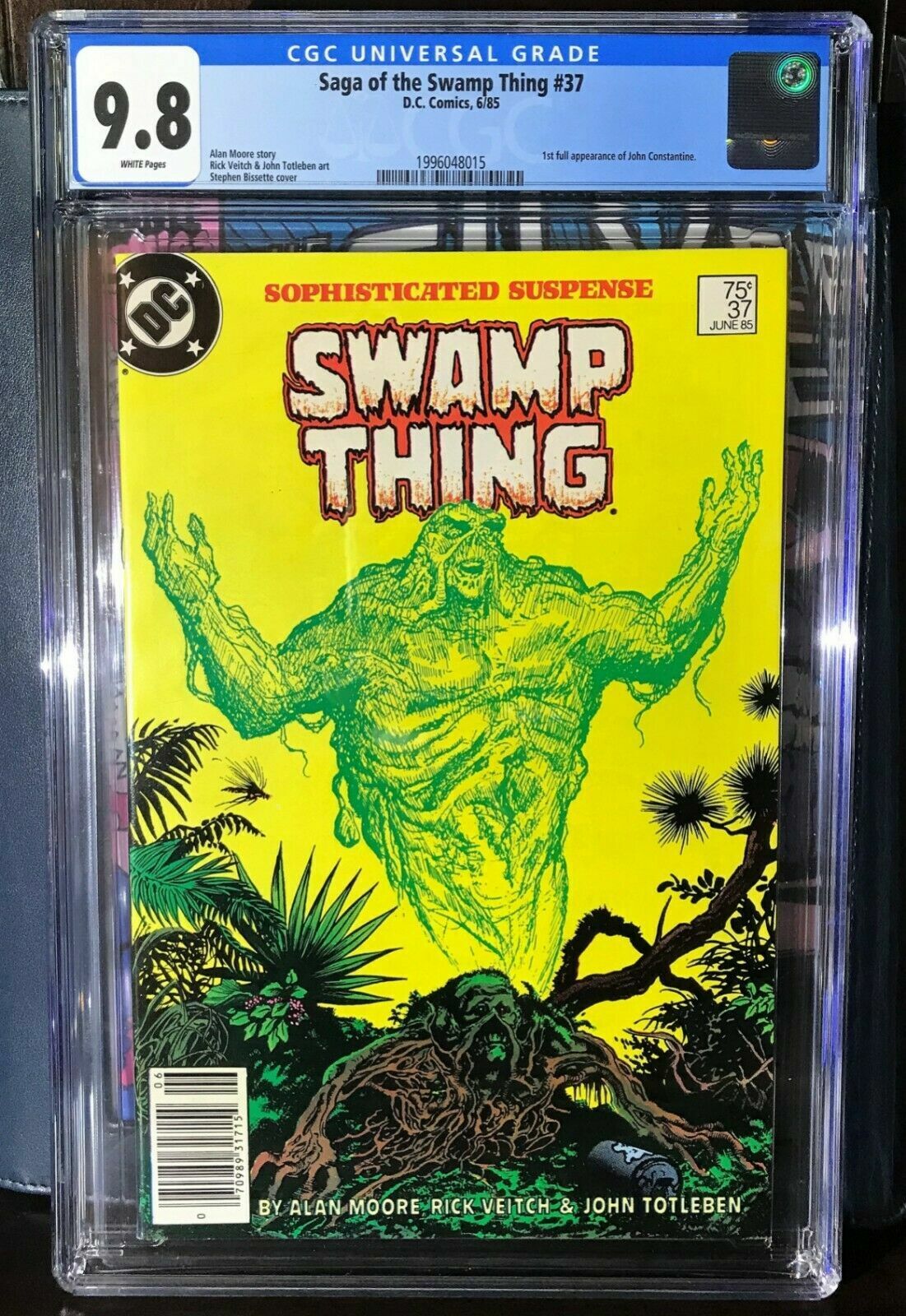 Saga of the Swamp Thing #37 CGC 9.8 DC 1985 1st John Constantine M6 115 cm