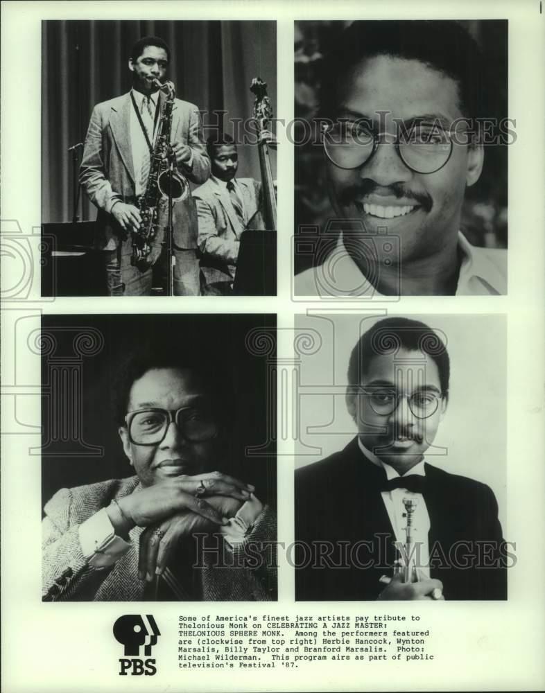 1987 Press Photo America's Finest Jazz Artists Pay Tribute to Thelonious Monk
