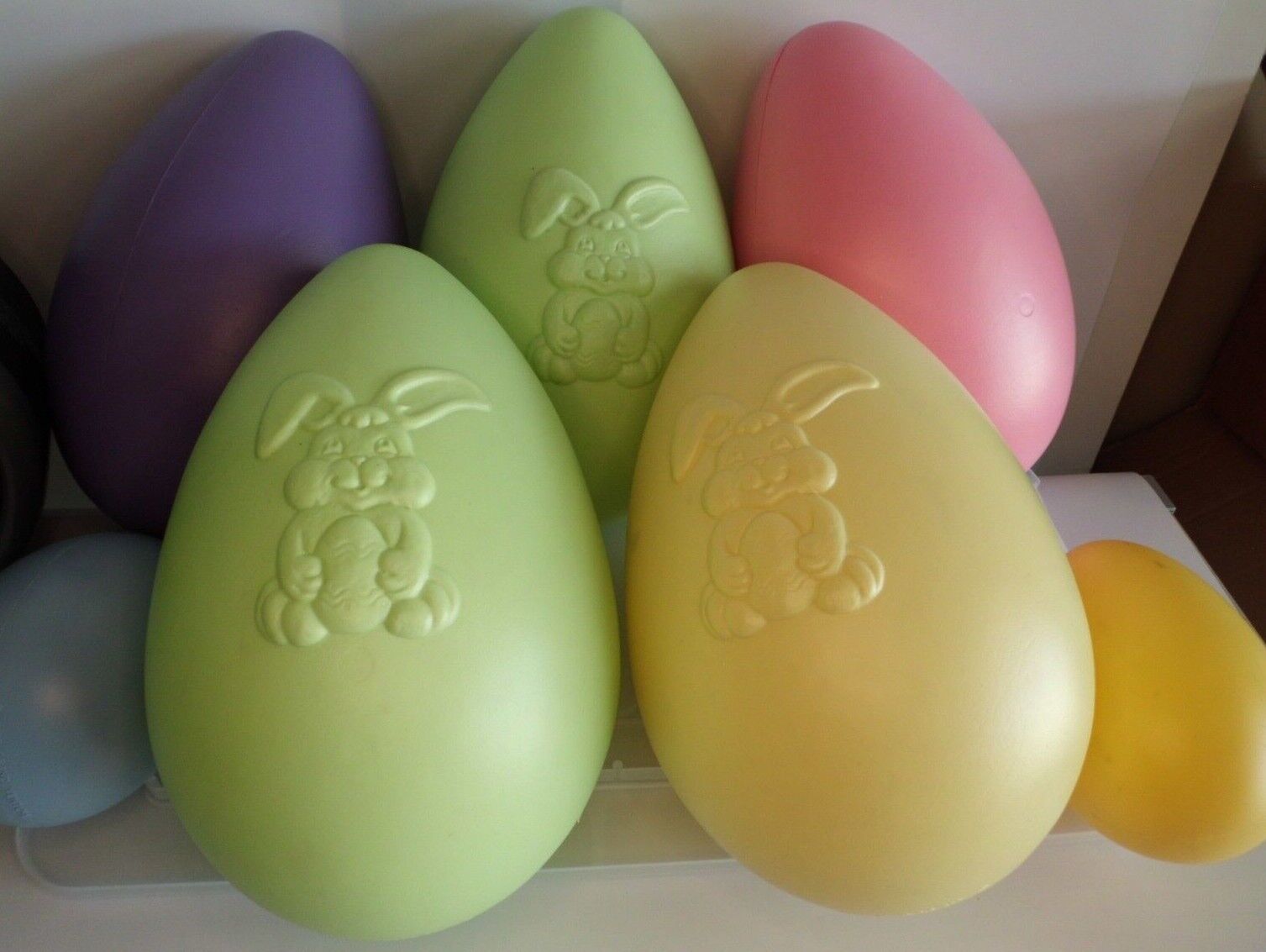 Vintage Grand Venture Easter Egg Blow Mold Lot of 7 (See Description)