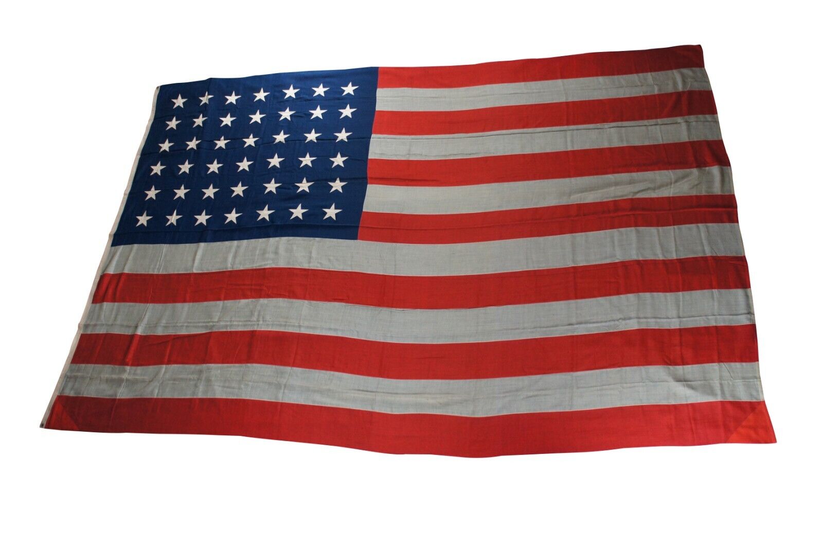 Rare Monumental 1890 Antique 42 Star United States of America Flag 15'