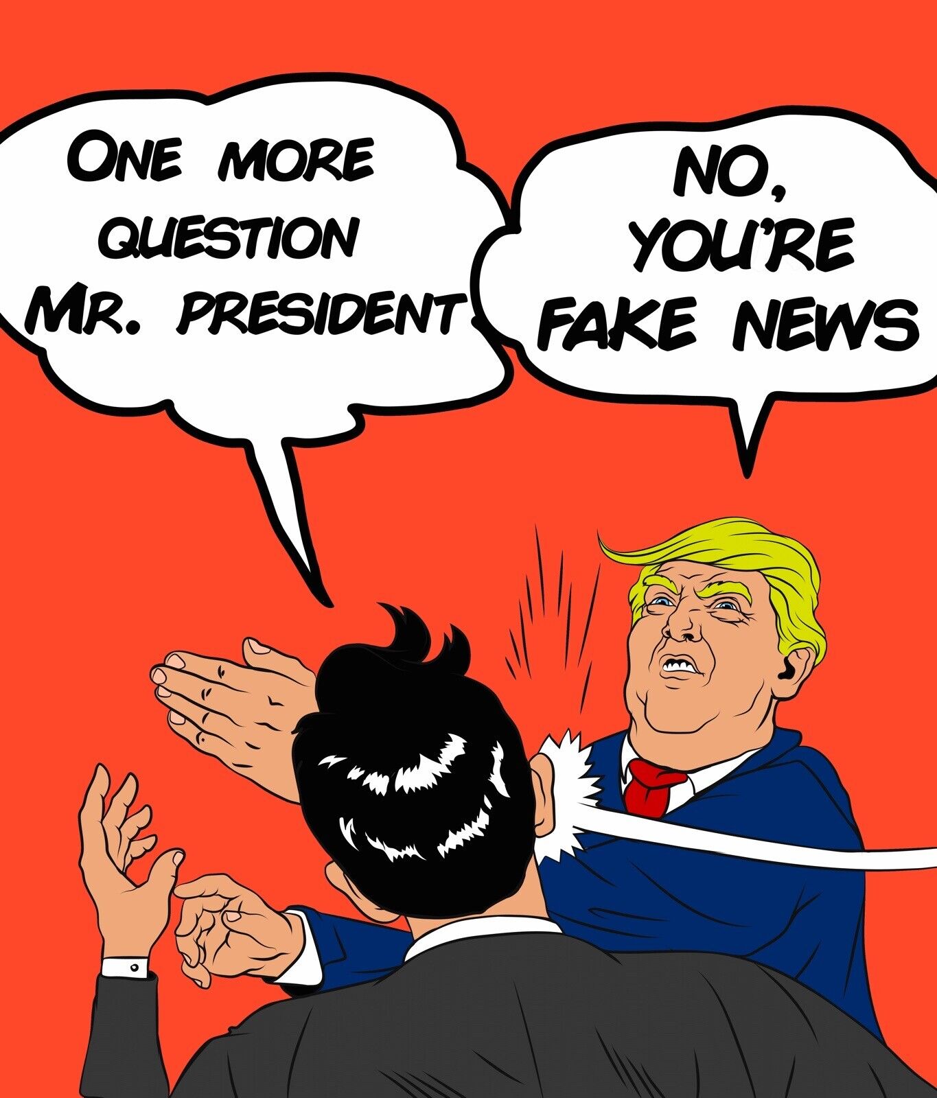Donald Trump No More Fake News Exclusive Art