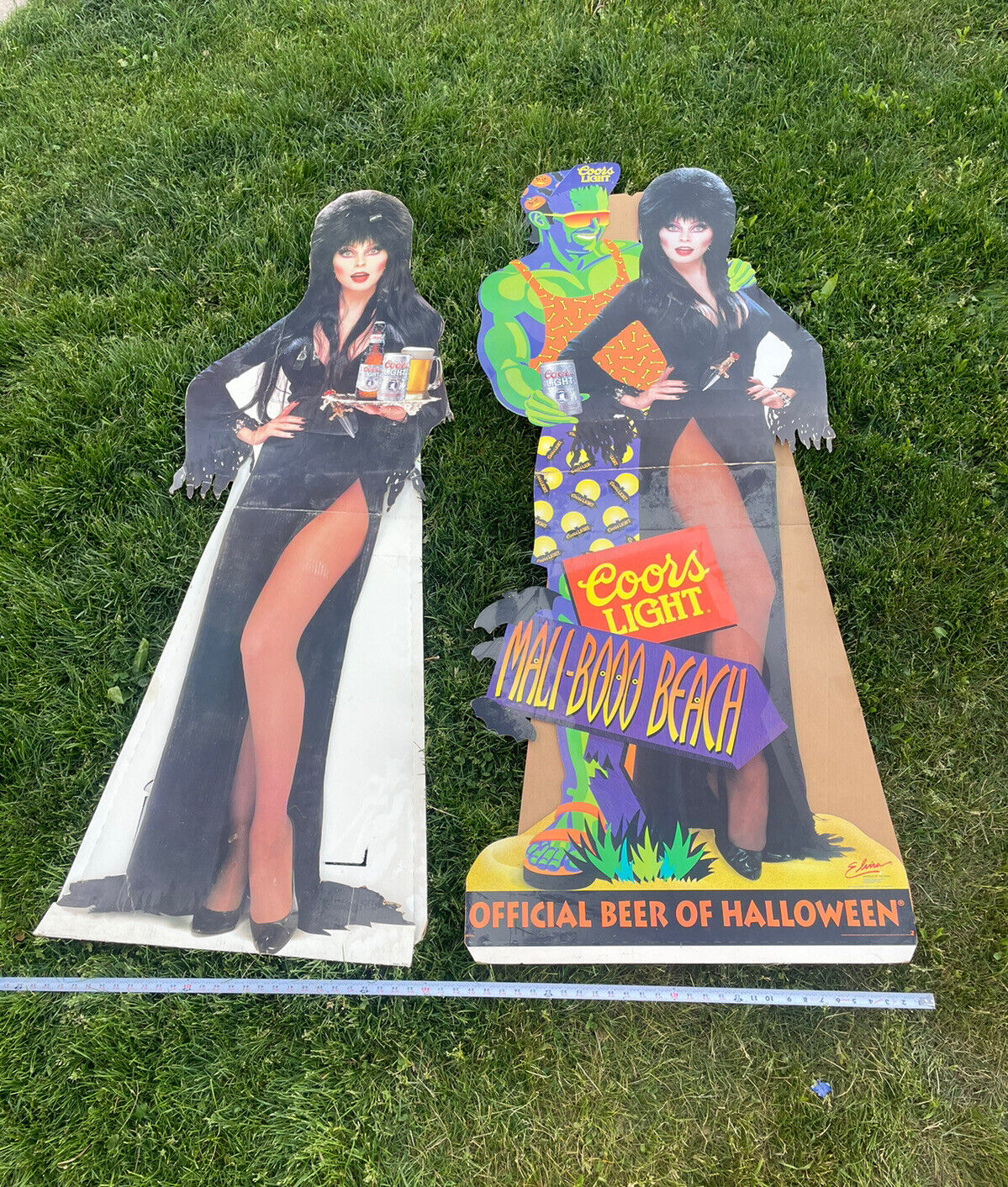 Elvira Coors Light Halloween Cardboard Cutouts Lot