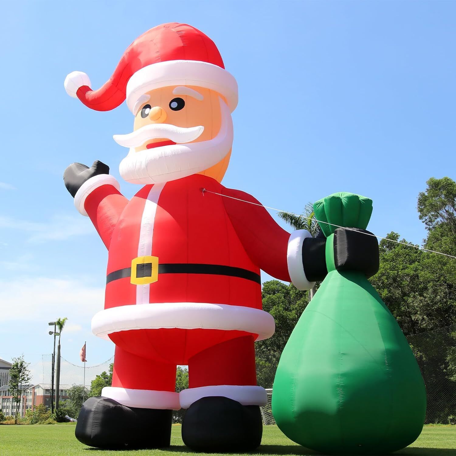 20FT 26FT 33FT Giant Inflatable Santa Claus Fit Outdoor Christmas Decoration
