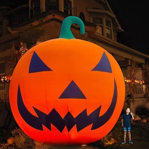 26FT Giant Inflatable Pumpkin With LEDs For Halloween Party Event Decorations
