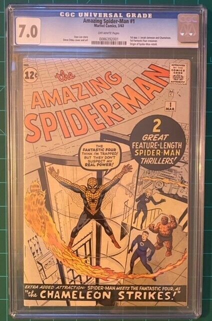 Amazing Spider-Man #1 (1963) CGC 7.0 1st app of J. Jonah Jameson and Chameleon
