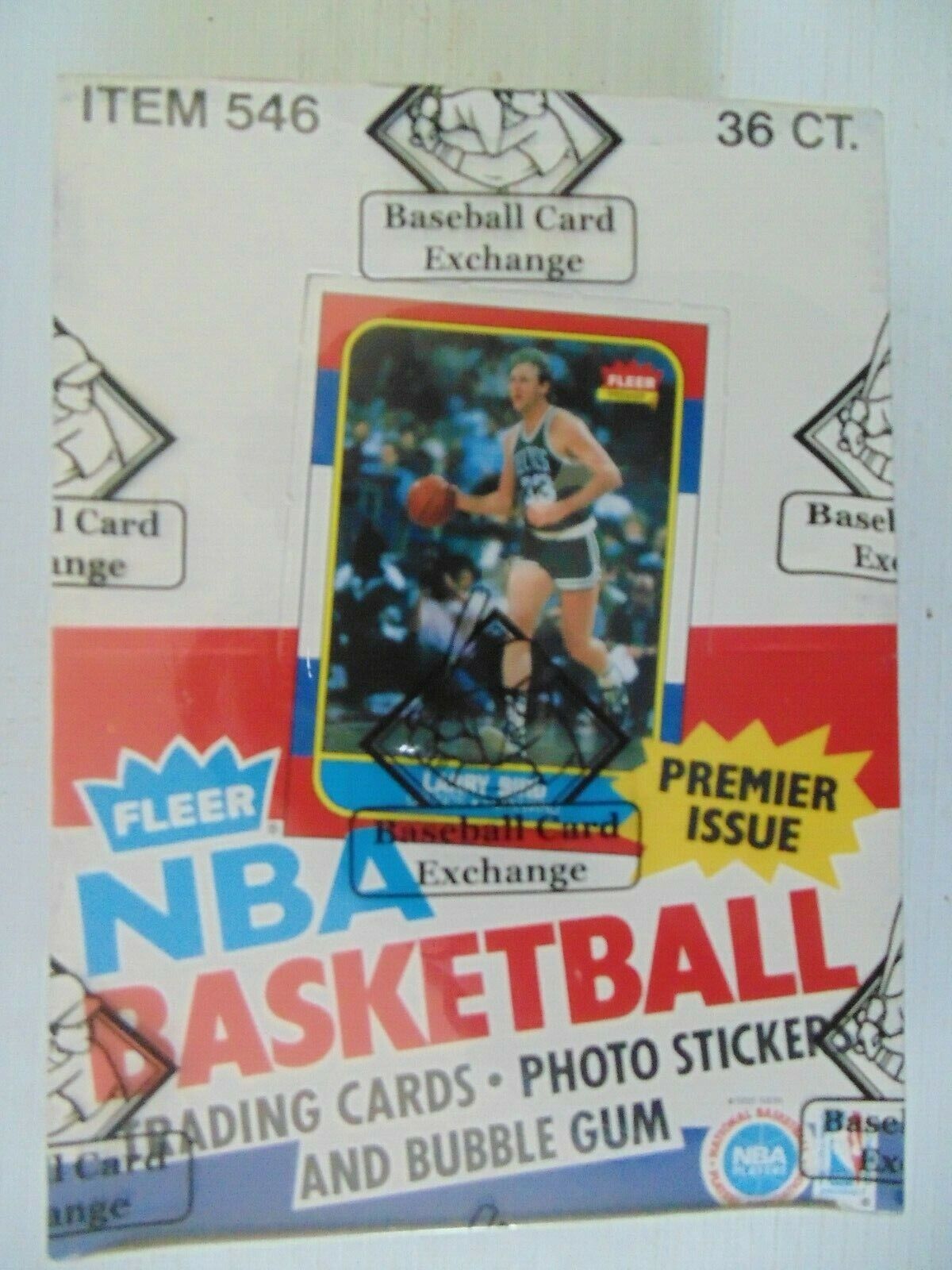1986 Fleer Basketball Unopened Box With Jordan On Top Of A Pack BBCE Letter 