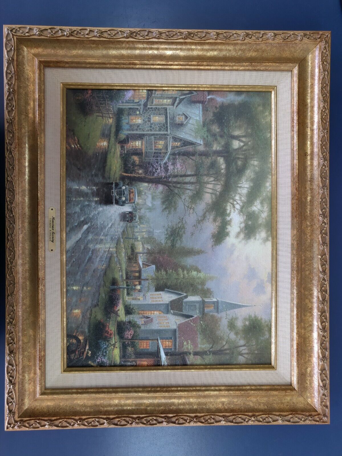Thomas Kinkade Hometown Evening -First published as a limited edition lithograph
