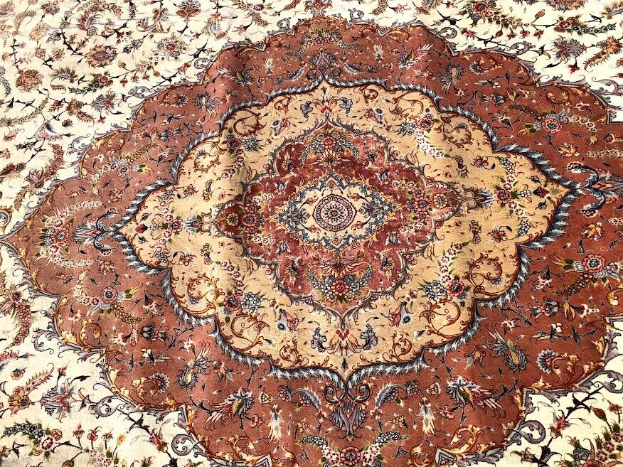 16' x 26' Large Tabriz, Wool & Silk,  Authentic Hand Knotted Persian Rug 50 RADJ