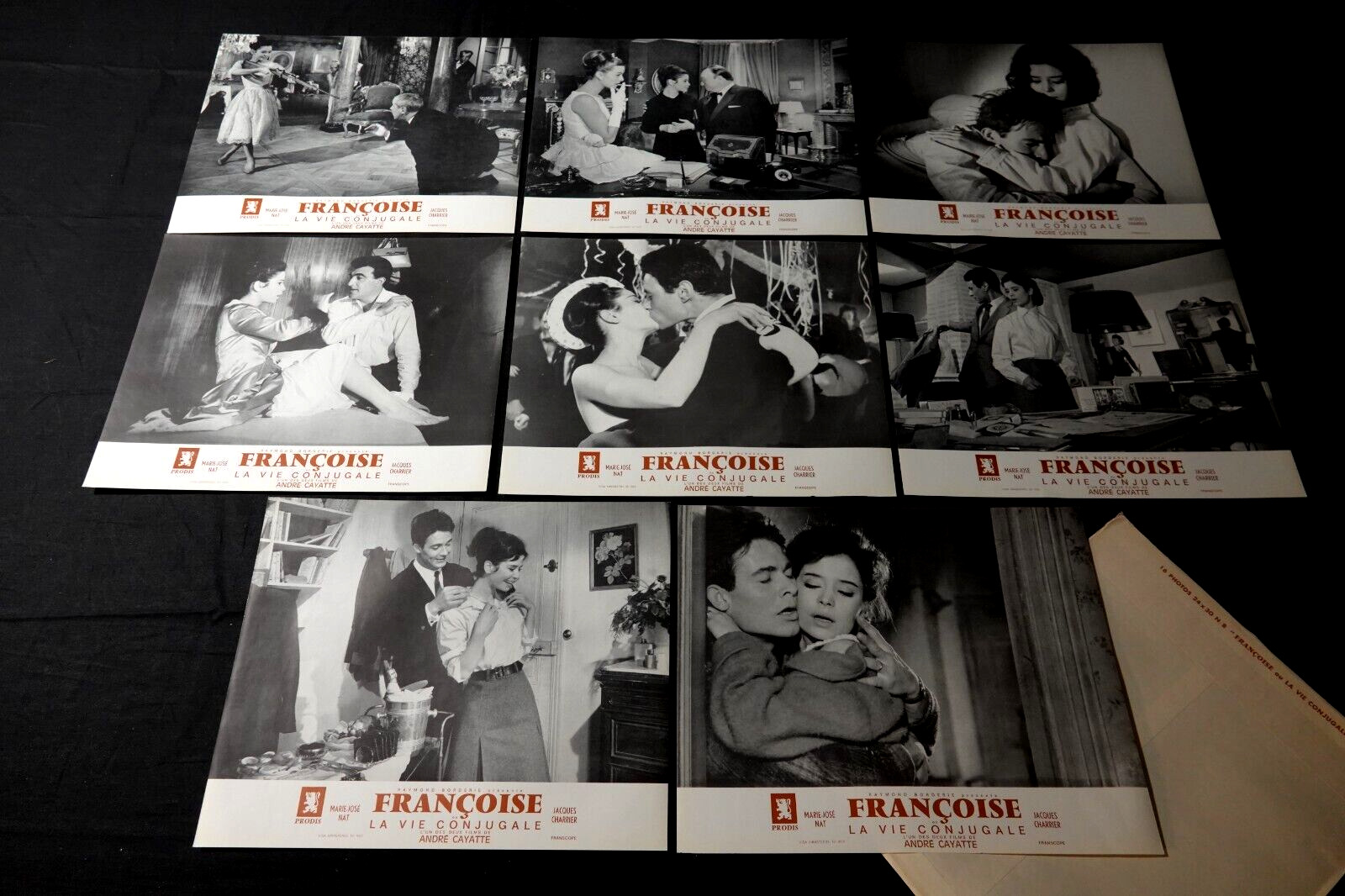 FRANCOISE OU LA VIE CONJUGALE marie-jose nat cayatte set 16 photos cinema 1964