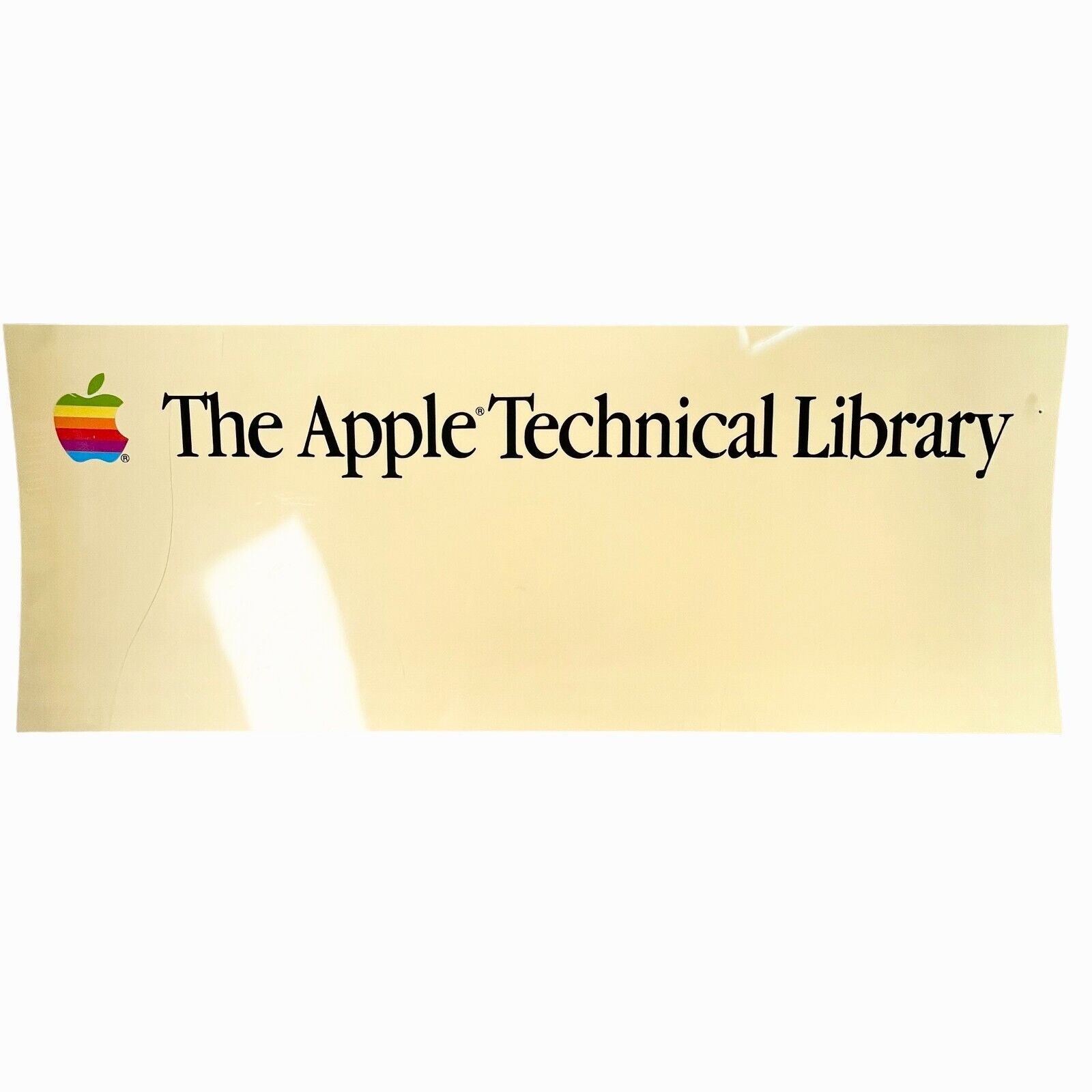 Apple Computer Vtg 80s Promotional Sign Apple Technical Library 41