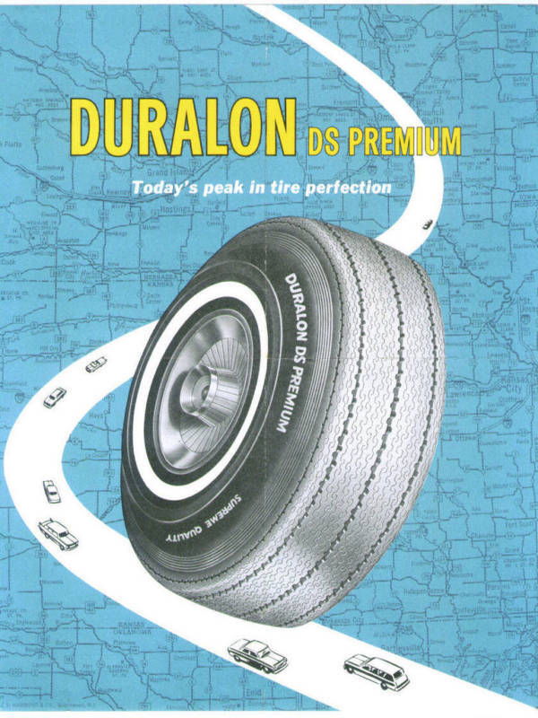 Vintage Duralon DS Premium Tires Brochure Flyer