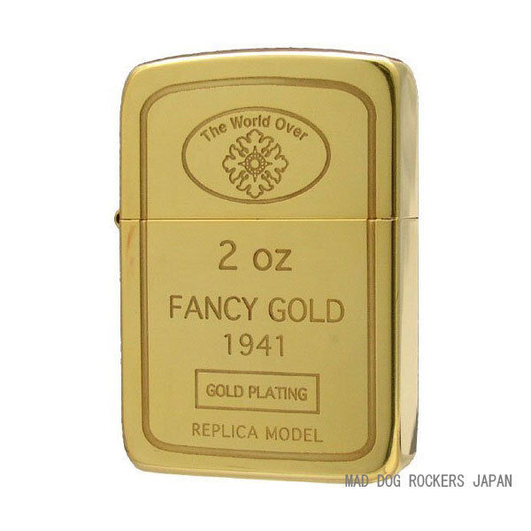 Zippo 1941 Replica Ingot Japan Model K24 Gold Plating Gold Tank F/S Fancy Gold