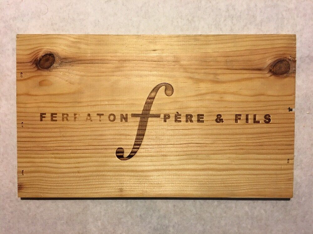 1 Rare Wine Wood Panel Ferraton Père & Fils Vintage CRATE BOX SIDE 4/18 513