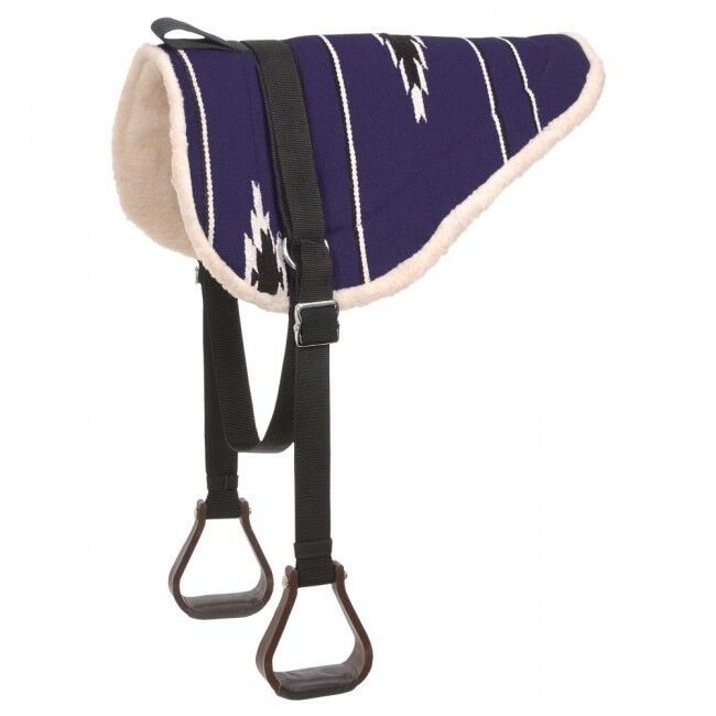 Tough 1 Purple Navajo Bareback Pad W/Stirrups horse tack equine 31-998