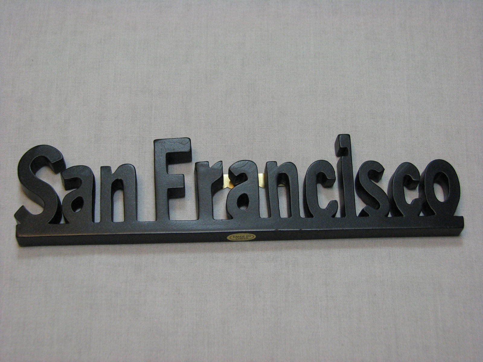 San Francisco City Name Cut Out Travel Wall Hanging Souviner Shelf Sitter Block