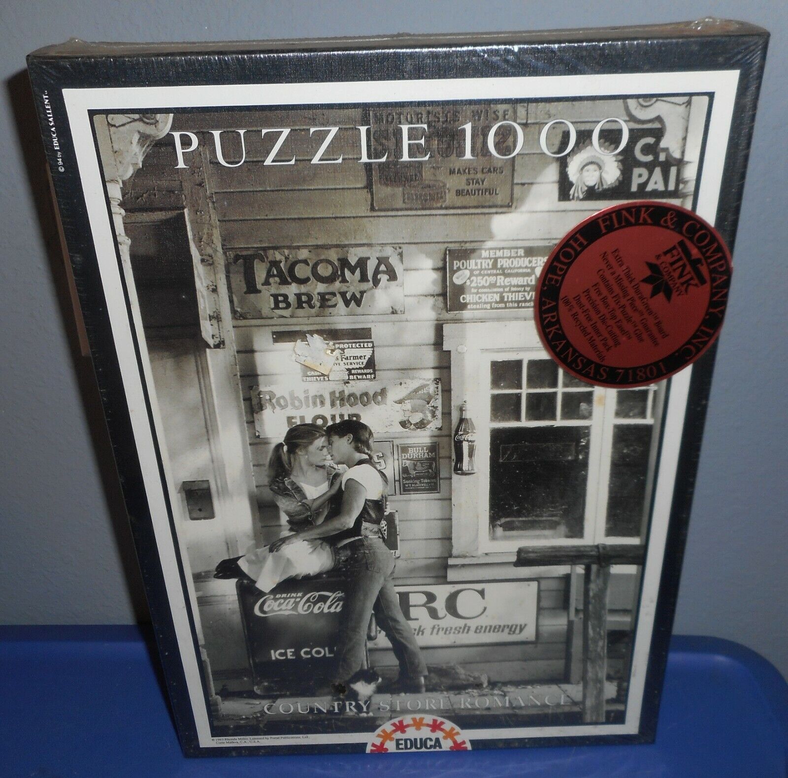 1993  COCA - COLA   EDUCA   PUZZLE  [  COUNTRY  STORE  ROMANCE  ] 1000 PCS.  NIB