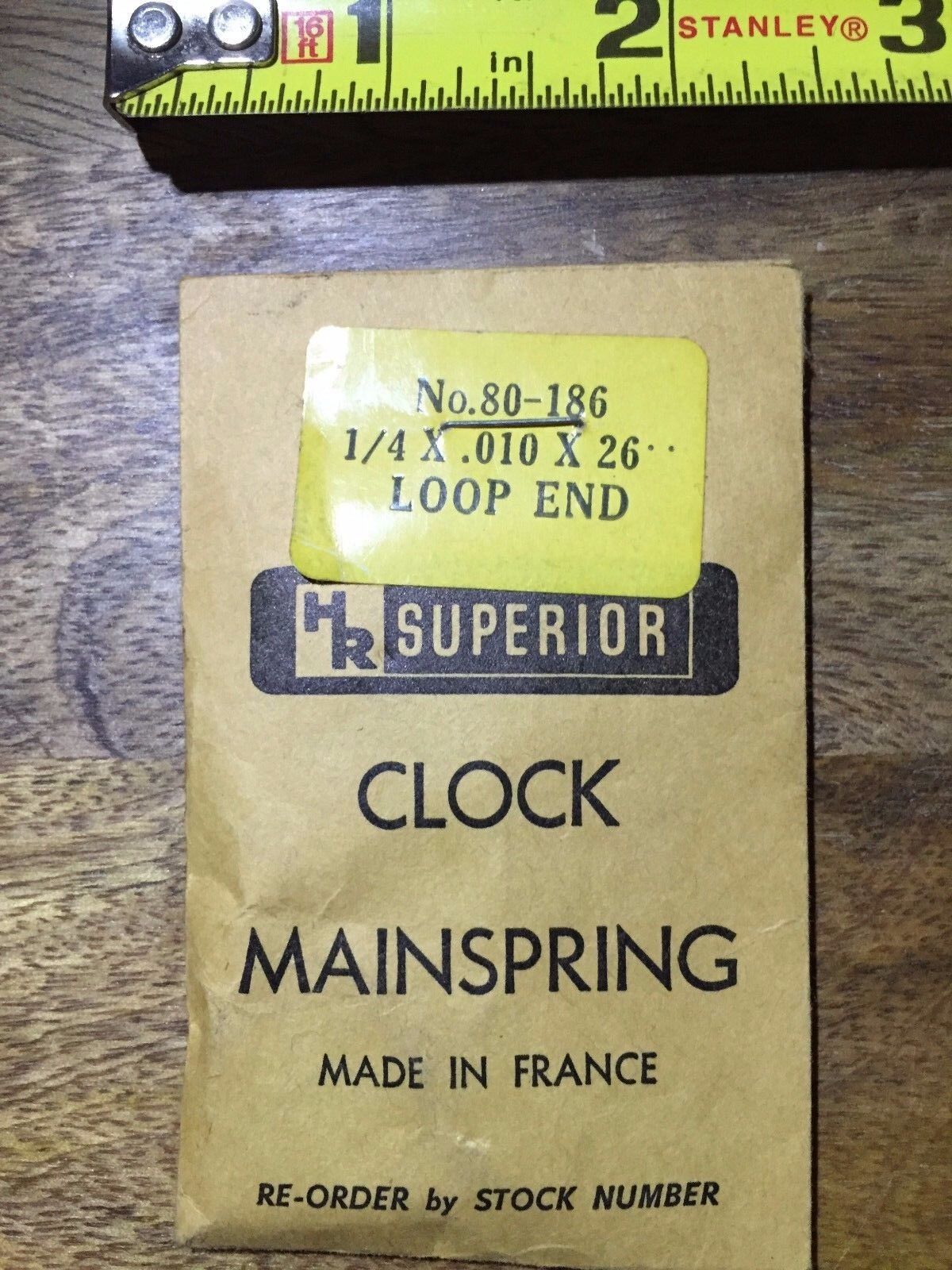 Vintage Clock Time Bridge w/ Spring Bri-0374 Alarm Clock Lot 331