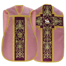 Rose Roman Fiddleback Chasuble with stole 