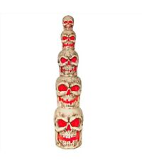 8 ft. Giant Sized LED Skull Stack Halloween Prop Home Depot Accents Holiday dB picture
