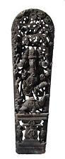 Antique Panel Wood Carved Statue Hindu Ganesha 82 11/16in-82 