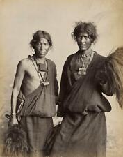 c. 1880's Bhutan Natives of Northern India Albumen Photograph picture