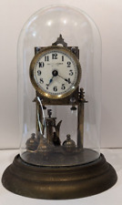 Henry Birks and Sons Anniversary Clock Glass Dome Brass Vintage Rare - Y4 picture