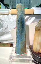 114.60LB Huge Rare Dark Blue Aquamarine Quartz Crystal Rough Gemstone Specimen picture