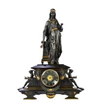 Impressive 19th Century Egyptian Revival Clock with Bronze Sculpture of Isis picture
