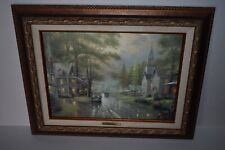Thomas Kinkade-Home Town Evening  1998 Classic Collection Print on Canvas picture