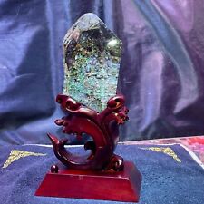 2.9LB Top Rare Natural Green Ghost phantom crystal quartz Mineral specimen heal picture