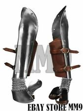 Medieval Fantasy Costume steel armor arm bracers Pair of Arm Protection picture