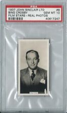 1937 John Sinclair Ltd. Film Stars #8 BING CROSBY PSA 10 GEM MT Pop. 1/1 picture