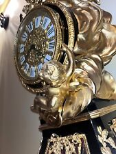 Antique Original Gilded Bronze Ormolu Boulle Inlaid RegulatorGrandfather Clock picture