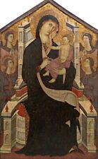 Dream-art Oil painting Madonna-and-Child-Enthroned-with-Angels-early-14th-centur picture