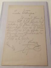 RARE Archduke Franz Ferdinand Signed PSA DNA Autograph Letter ALS Austria WW1  picture