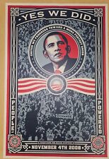 Shepard Fairey OBAMA 2008 Yes We Did Fine Art Print Obey Giant Barack US Leader picture