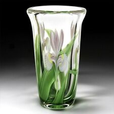 Orient & Flume iris glass vase, by Bruce Sillars picture