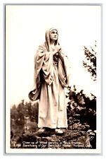 RPPC Third Station Wood Carving  Sanctuary Of Our Sorrowful Mother Postcard W17 picture