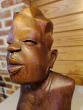 antique african wooden statues picture
