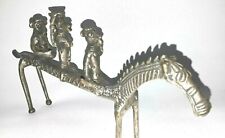 Ashanti African Congo Zebra Goldweight Antique Gold Weights Horse Akhan Tribal picture