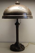 ART NOUVEAU DECO ARTS & CRAFTS TIFFANY ERA HAND HAMMERED ENGLISH ELECTRIC LAMP picture