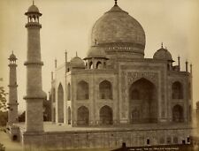 INDIA ALBUMEN PHOTOGRAPH 1880'S SAMUEL BOURNE TAJ MAHAL picture