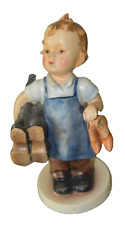 RARE EARLY Goebel Hummel Vintage #143 Boy Cobbler Carrying Boots Figurine, Crown picture