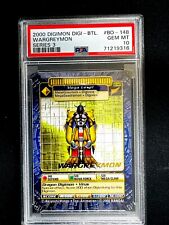 WARGREYMON Digi-Battle Card Series 3 BO-148 PSA 10 Gold Digimon Card Non-Holo picture